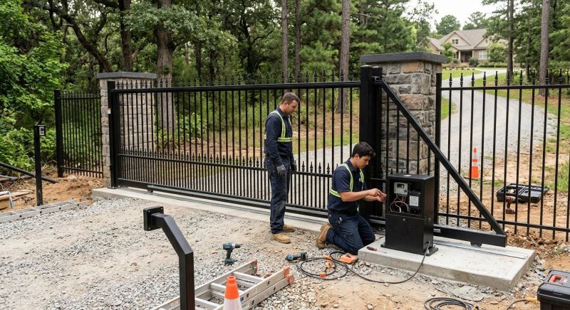 Motorized Gate Installation in Alpharetta, GA